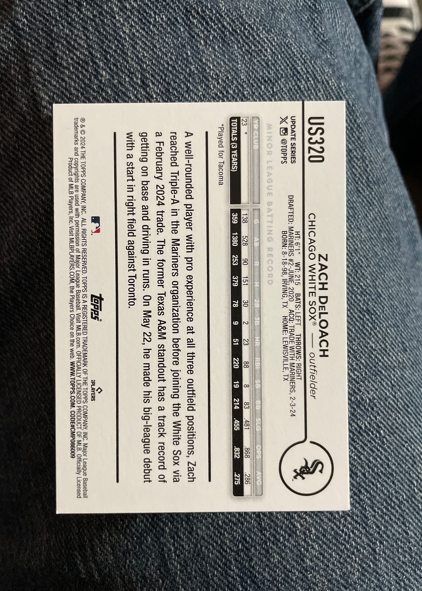 Card back