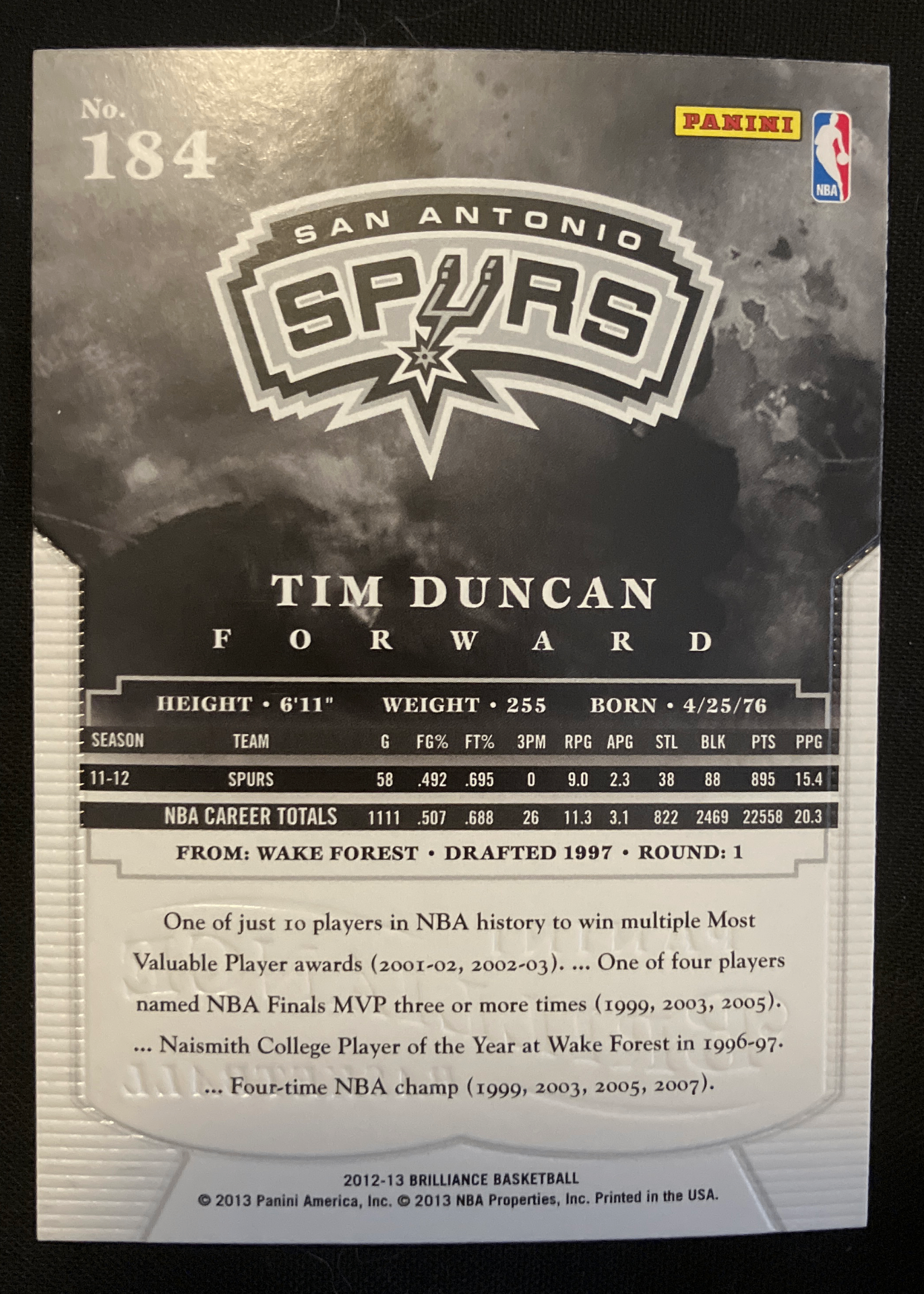 Card back