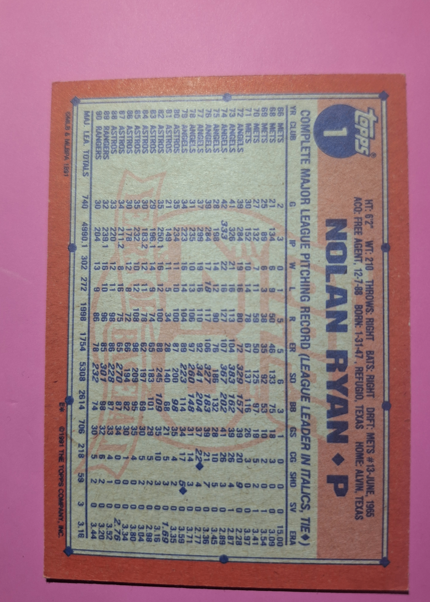 Card back