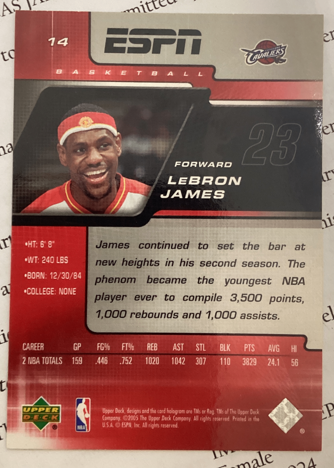 Card back