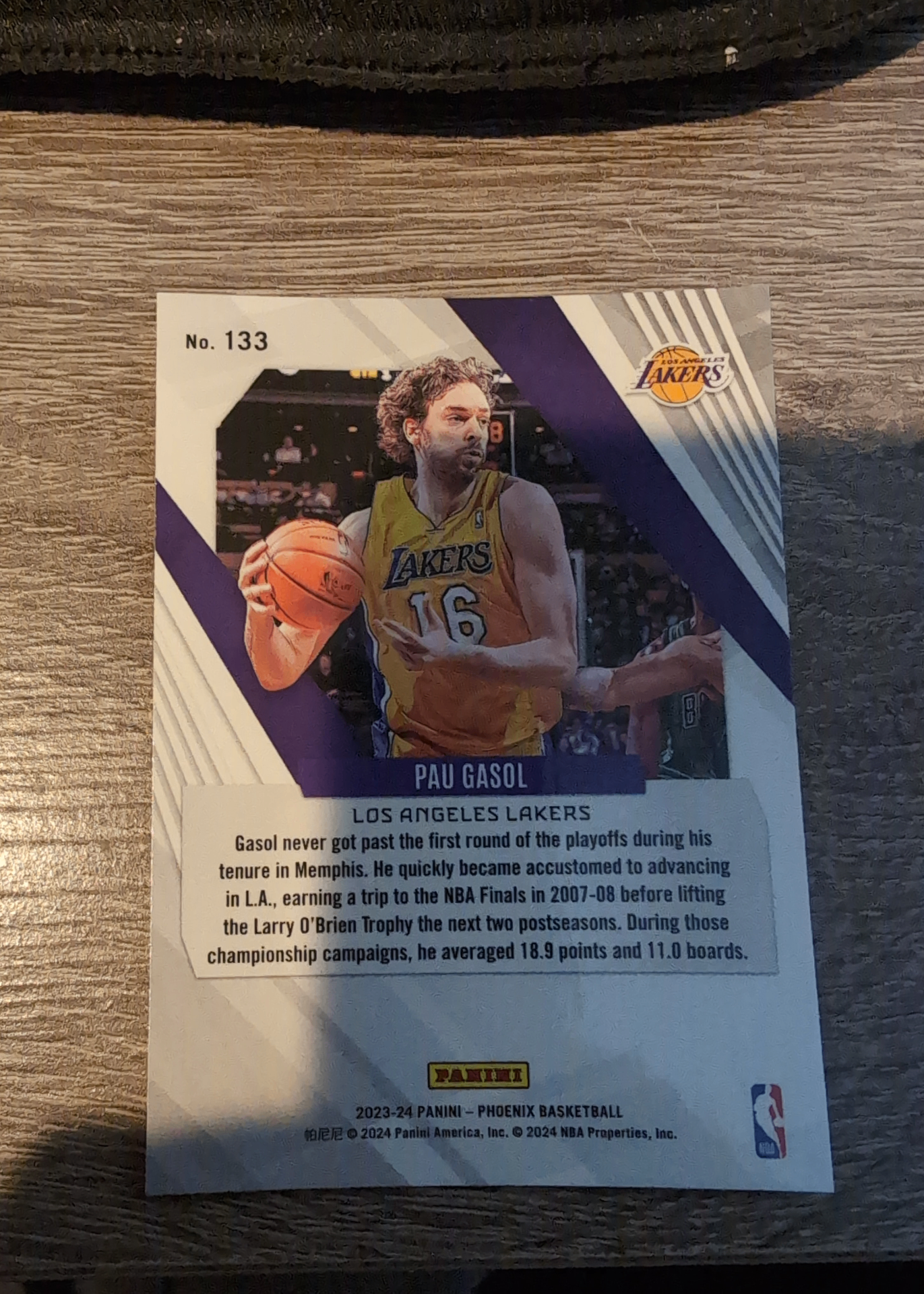 Card back