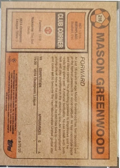 Card back