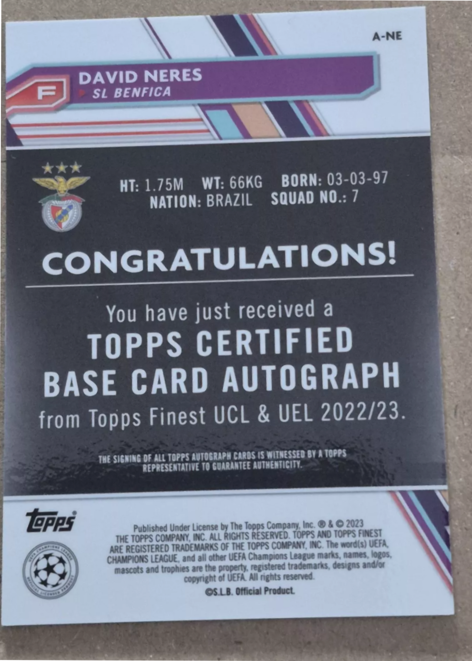 Card back