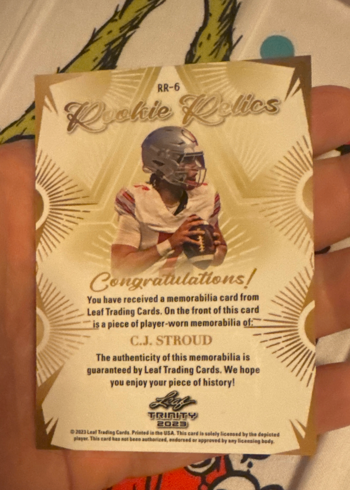 Card back