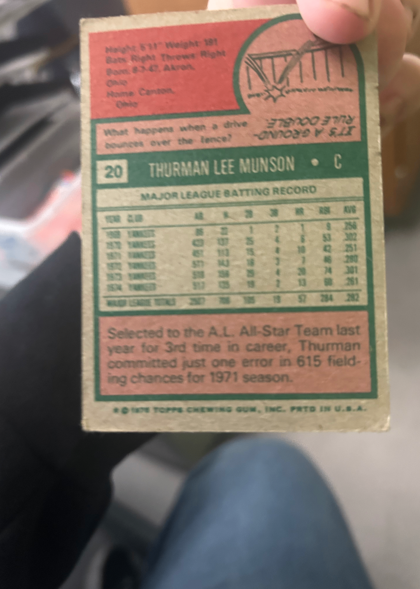 Card back