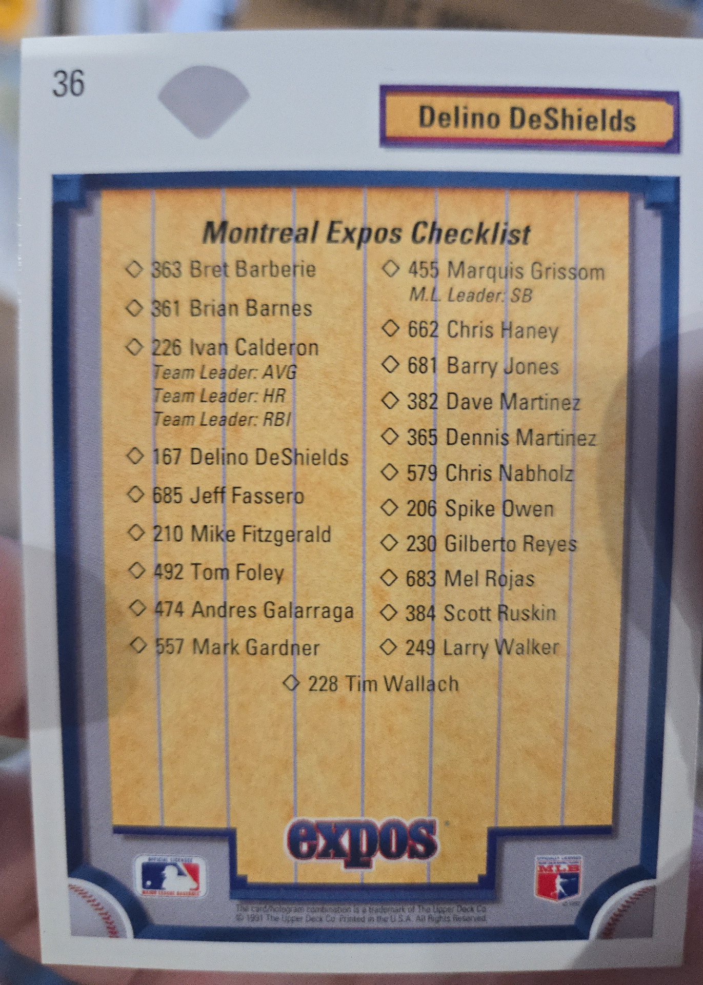 Card back