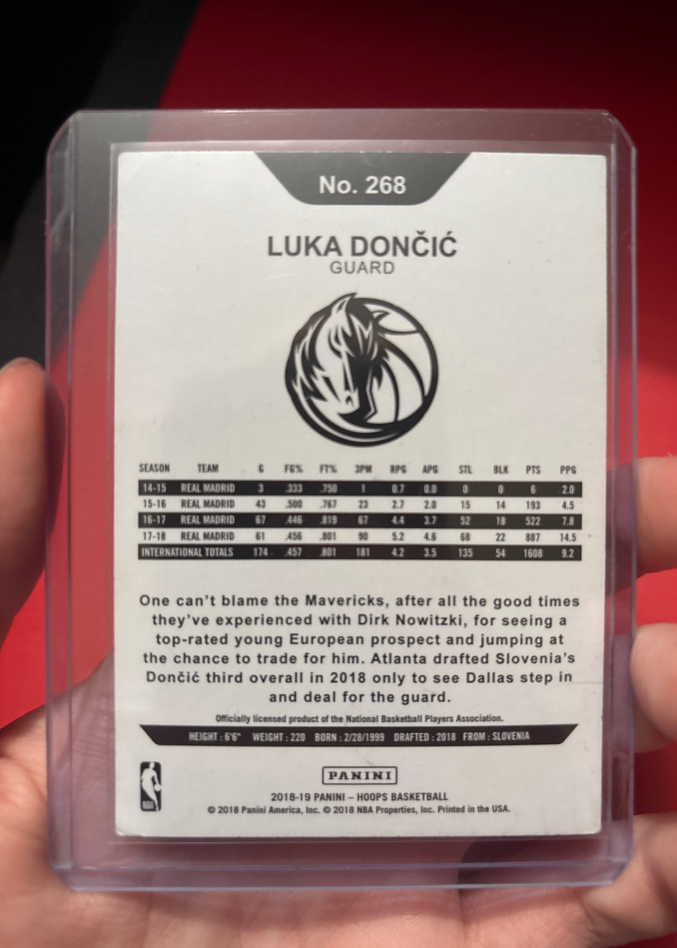 Card back