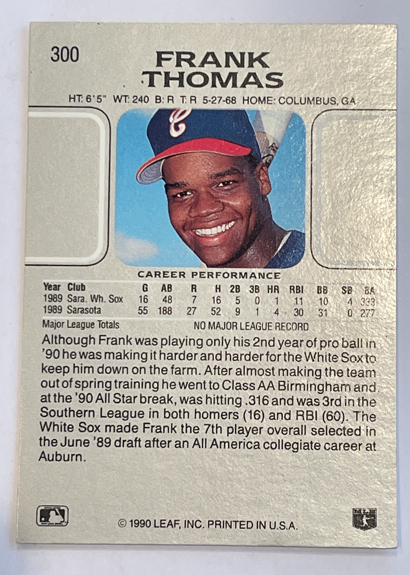 Card back