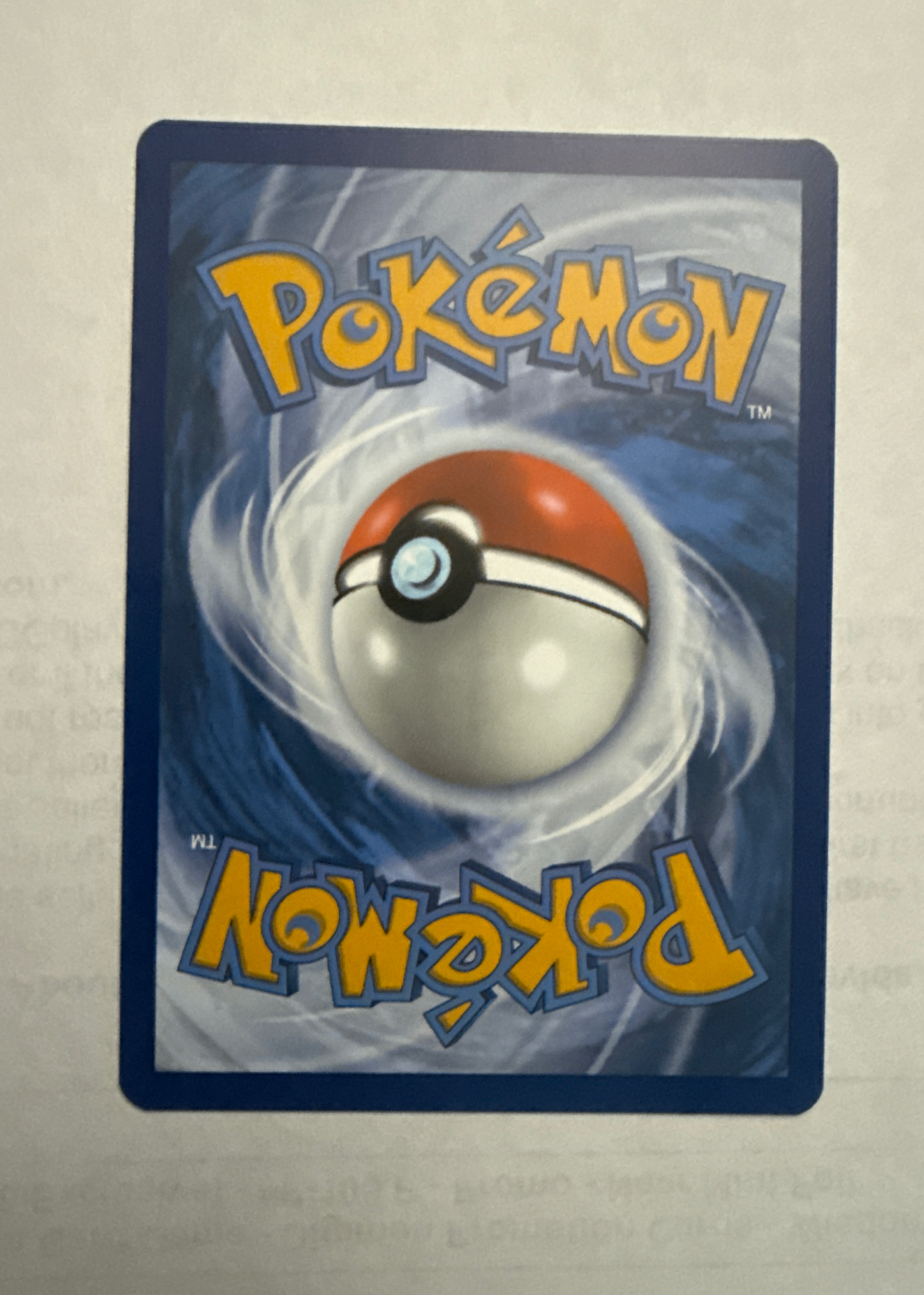 Card back
