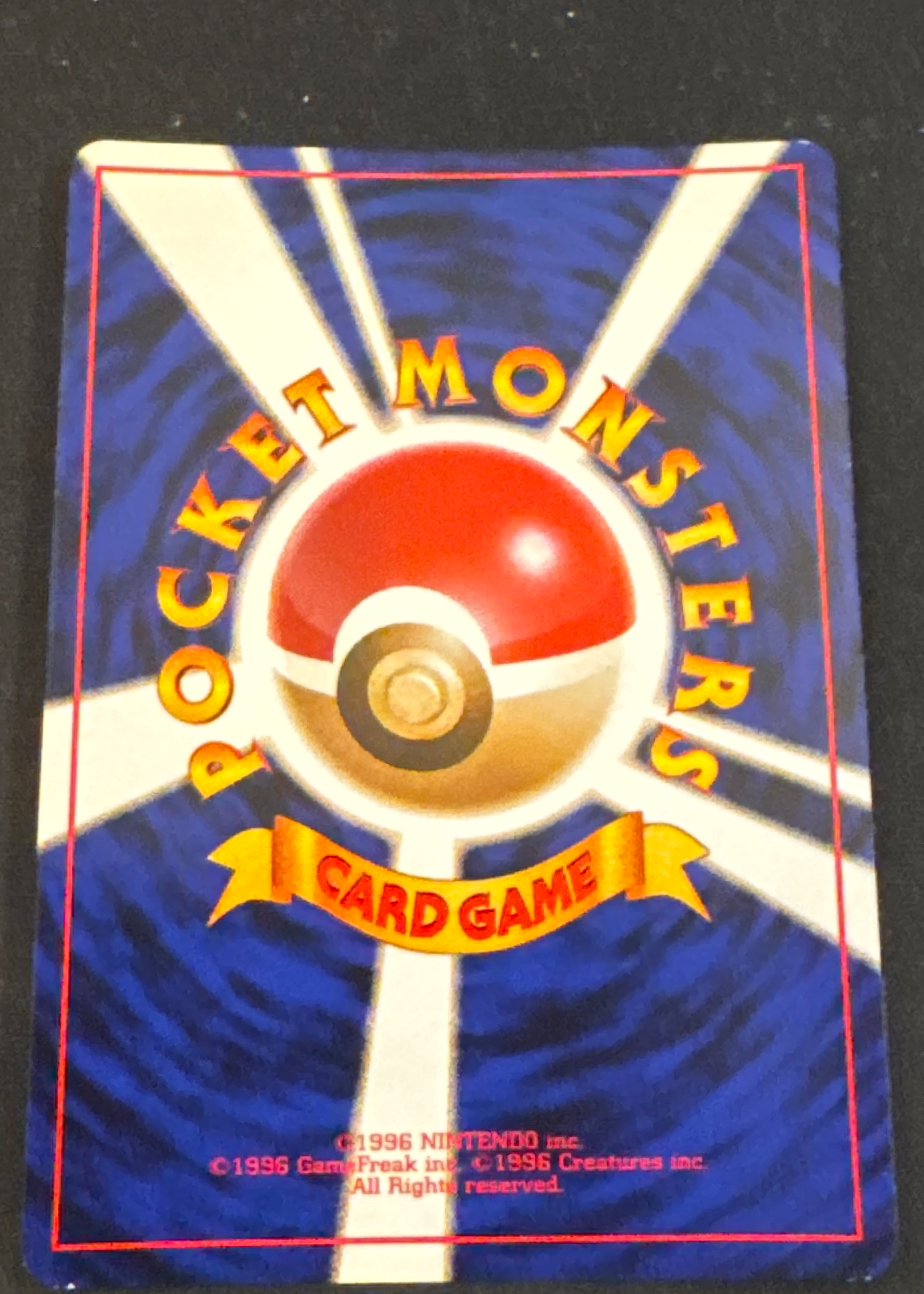Card back