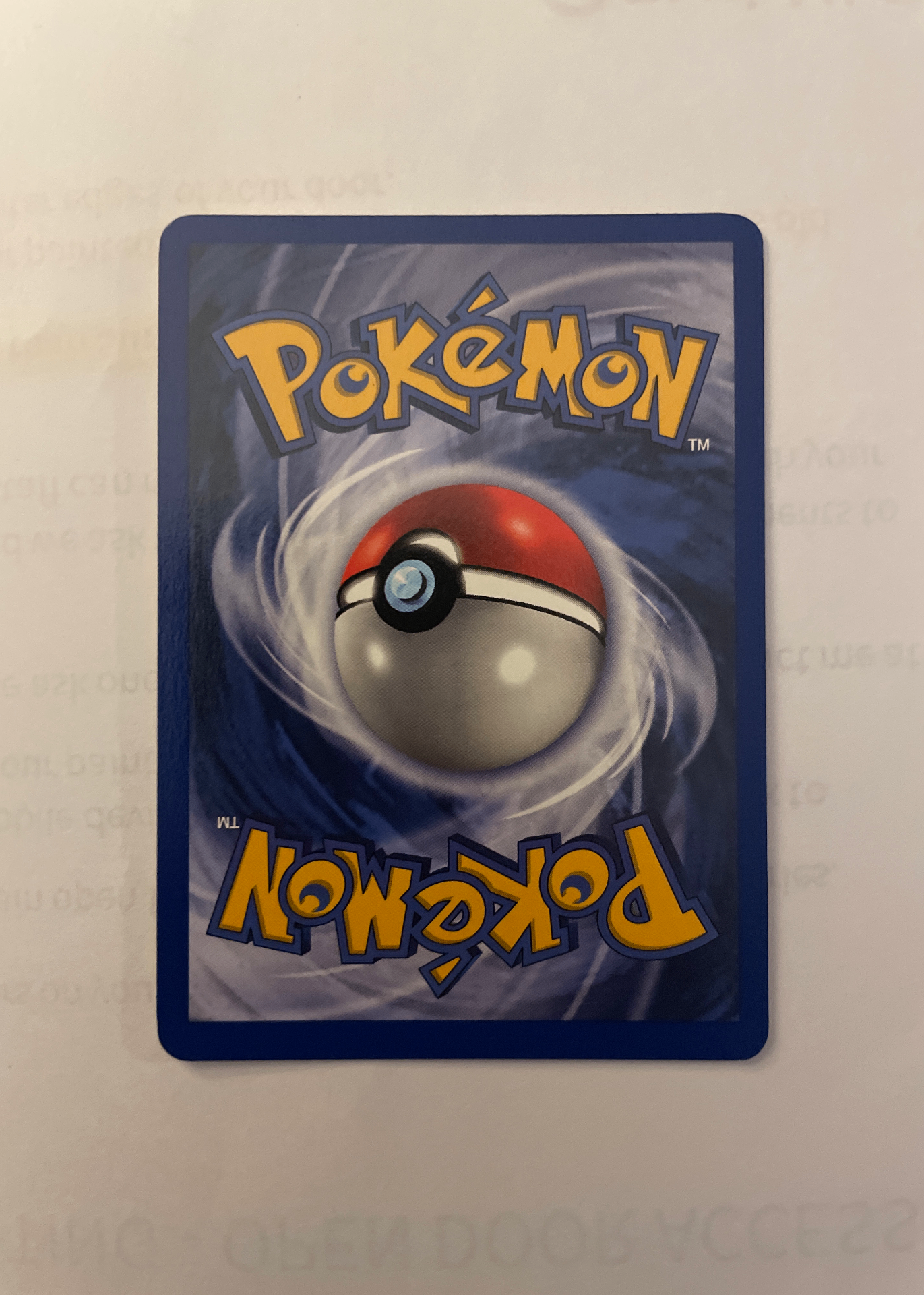 Card back