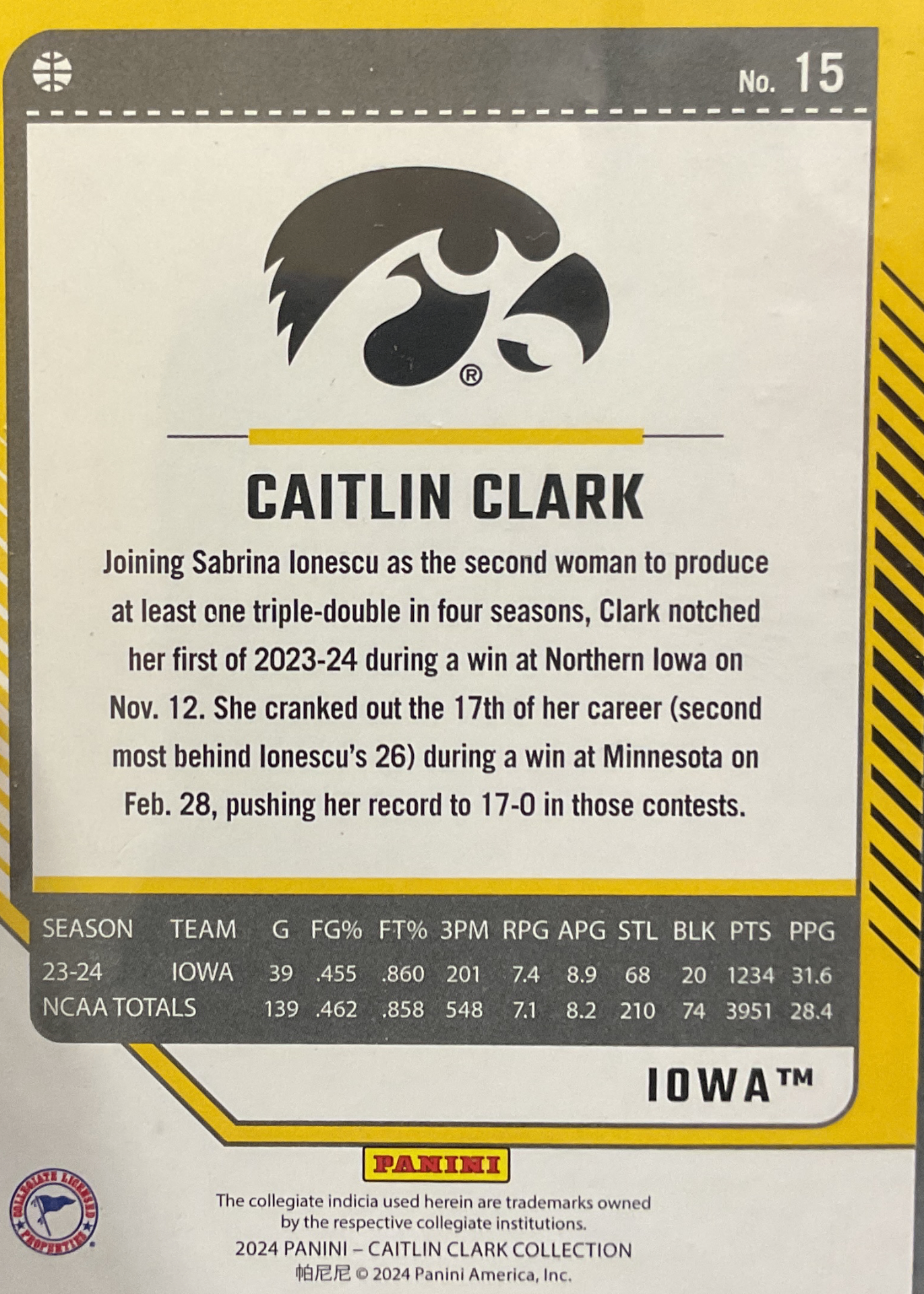 Card back