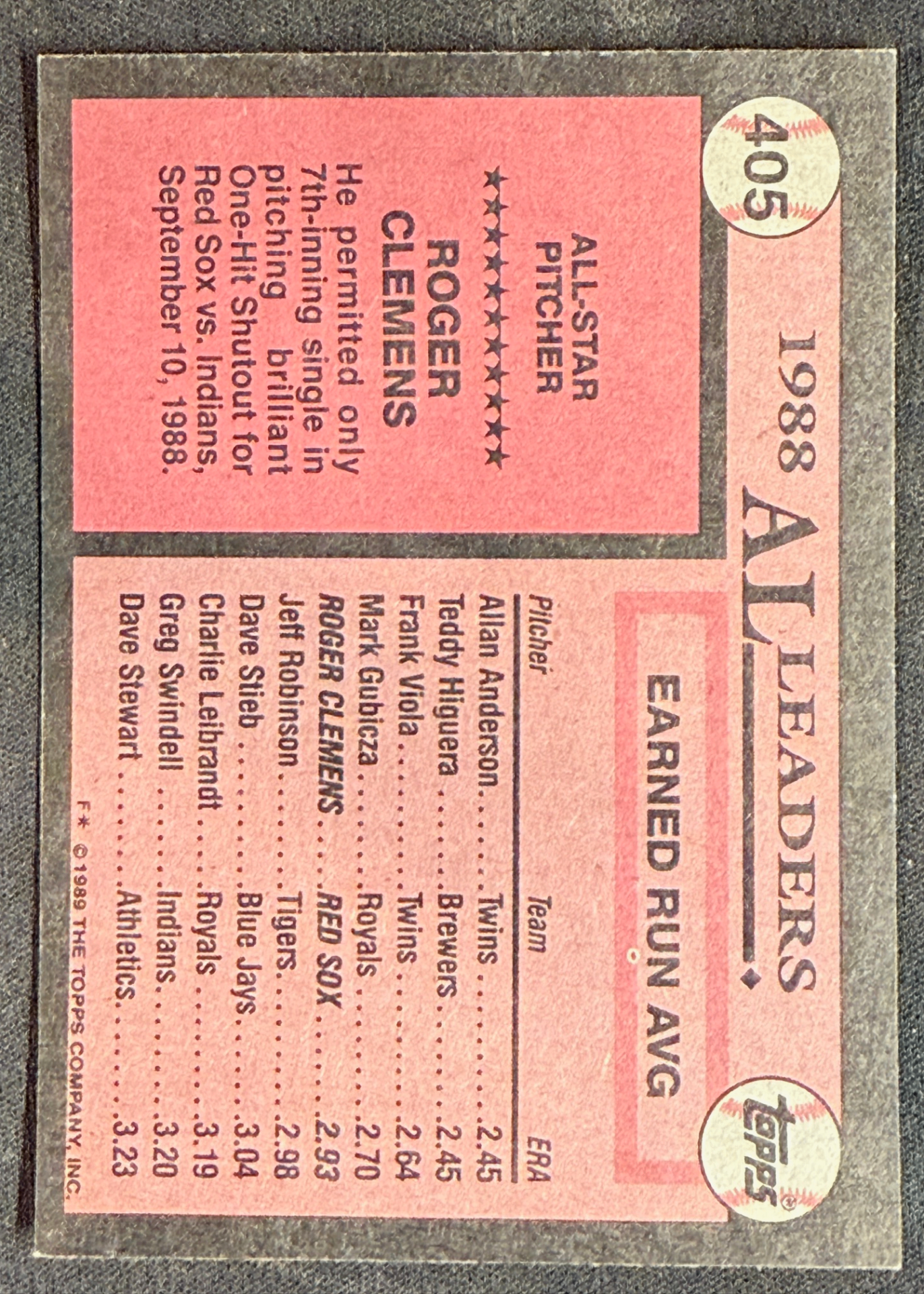 Card back