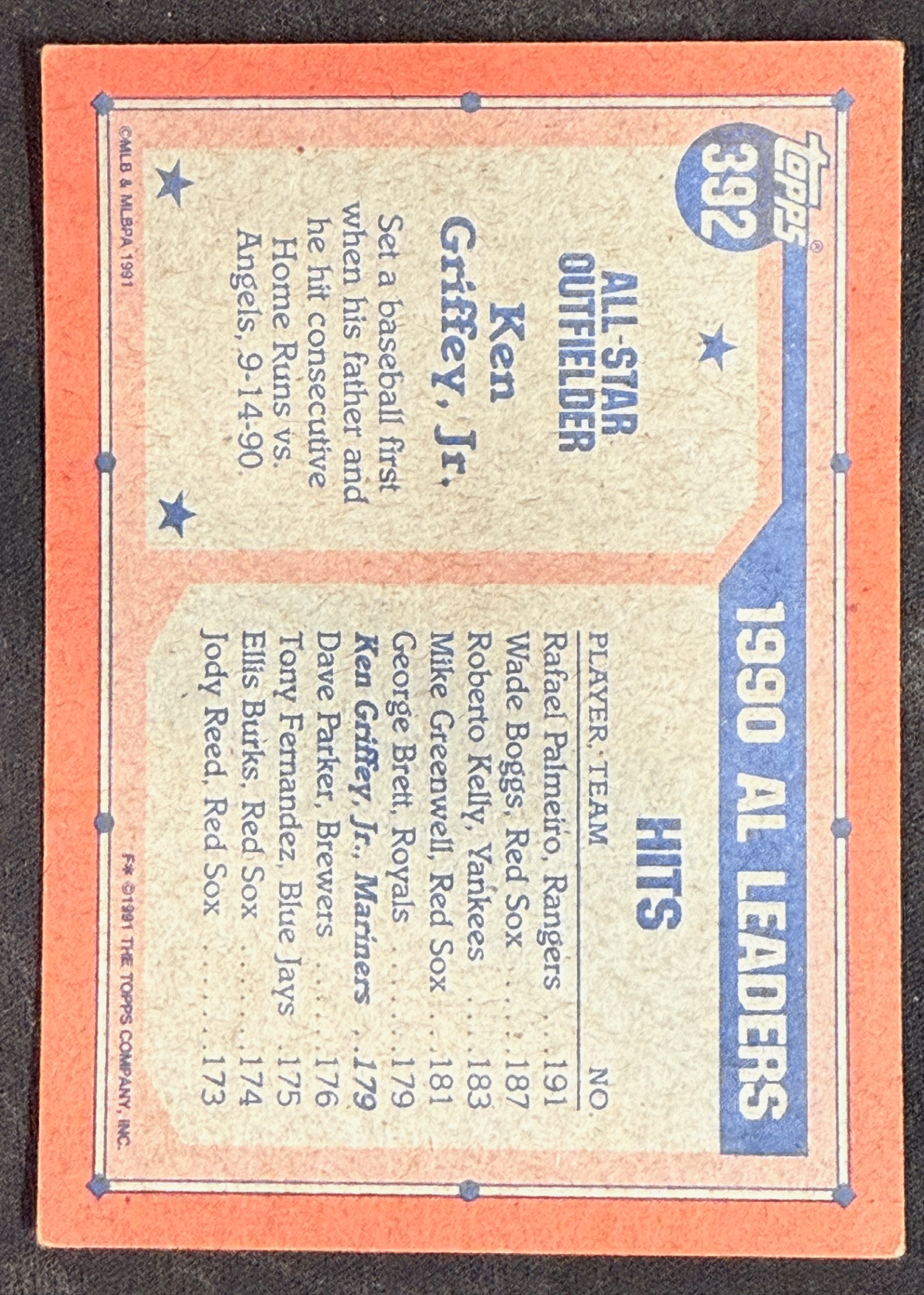 Card back