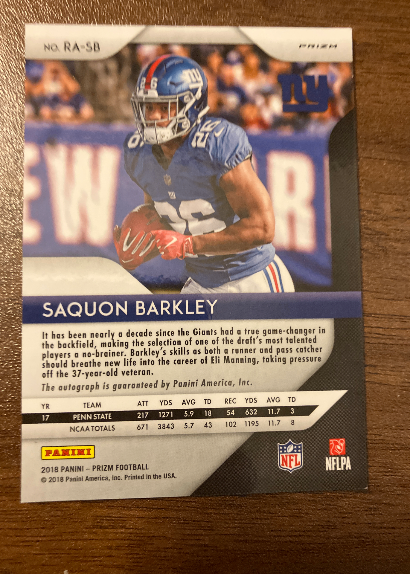 Card back