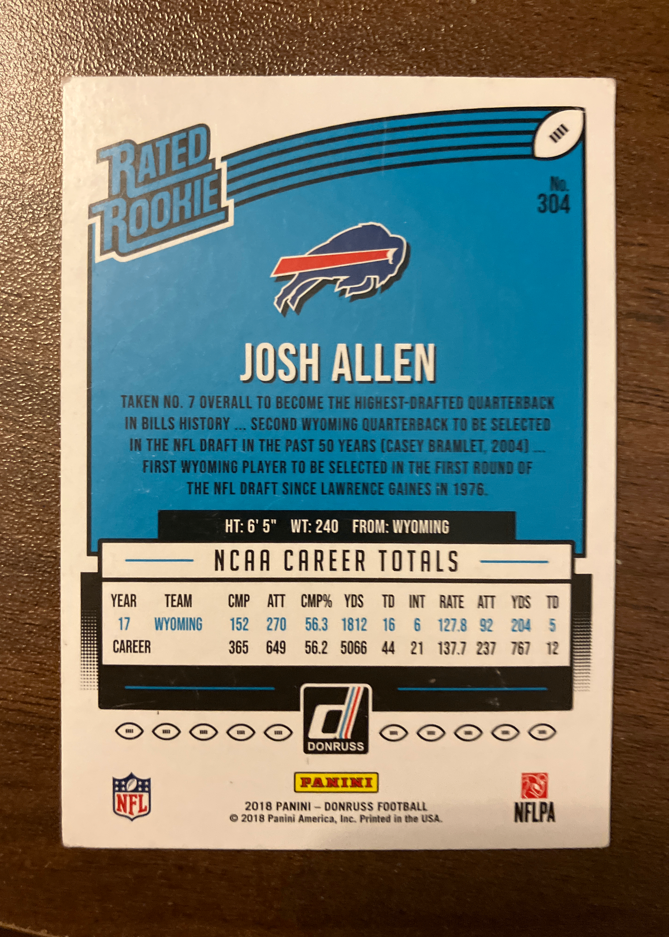 Card back