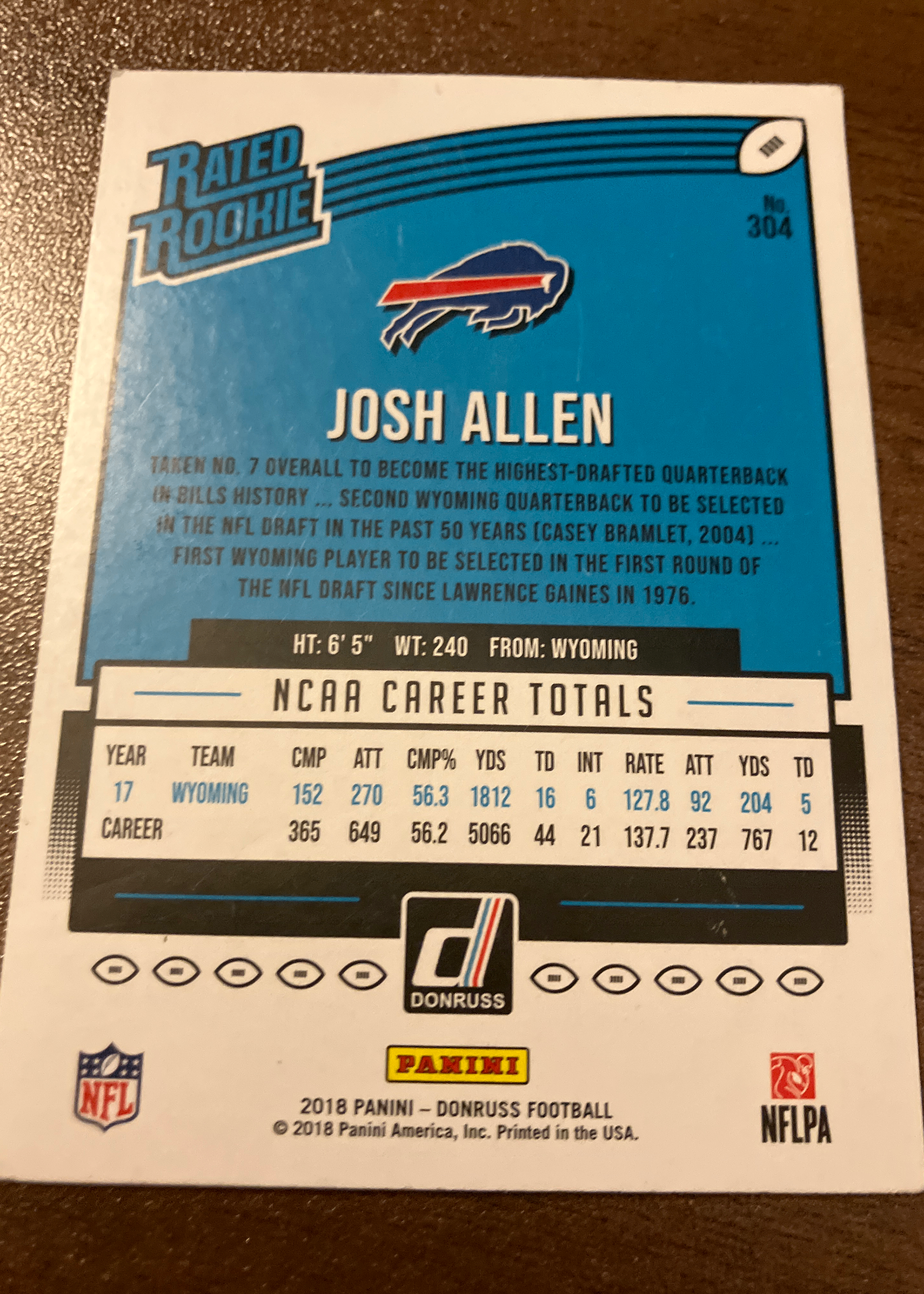 Card back