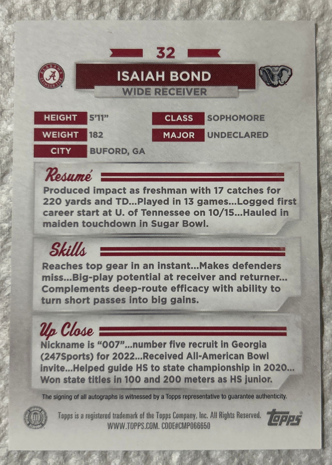 Card back