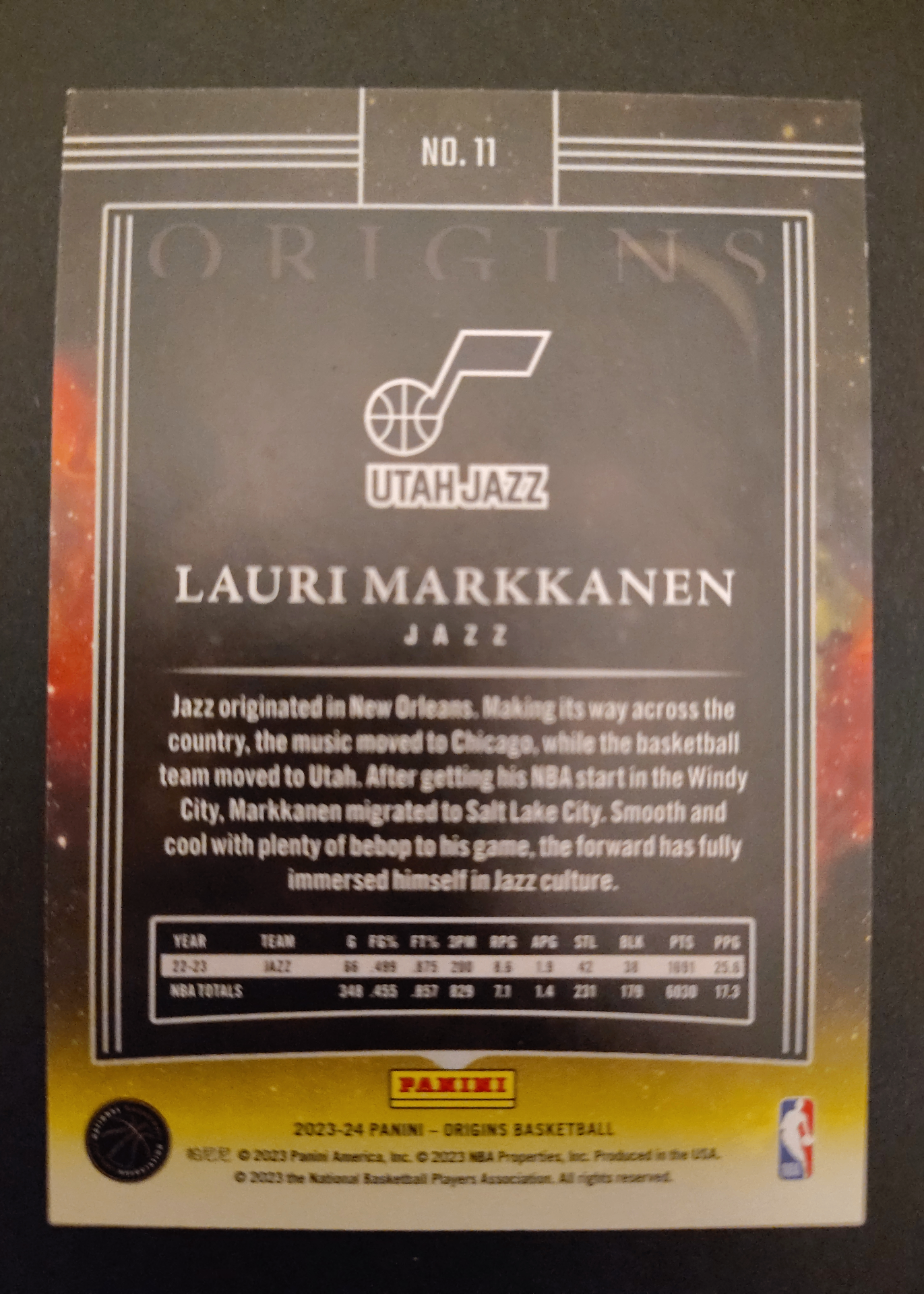 Card back