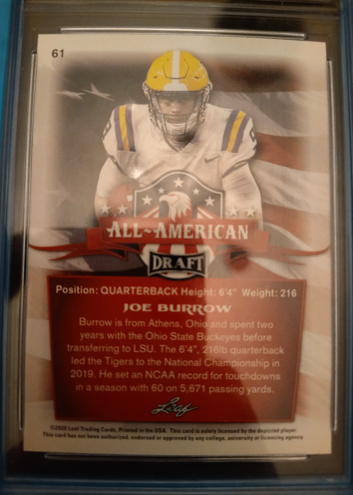 Card back