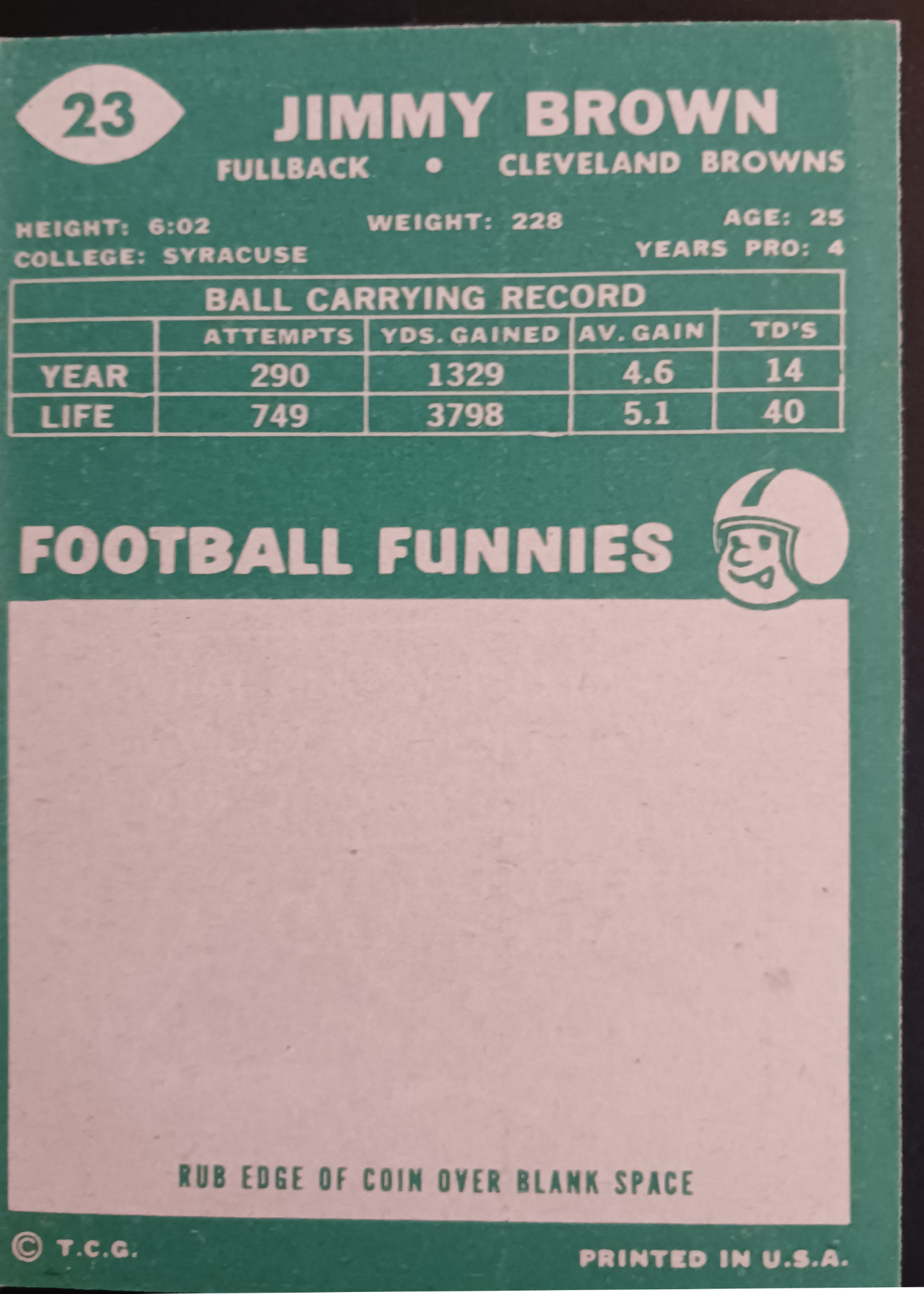 Card back