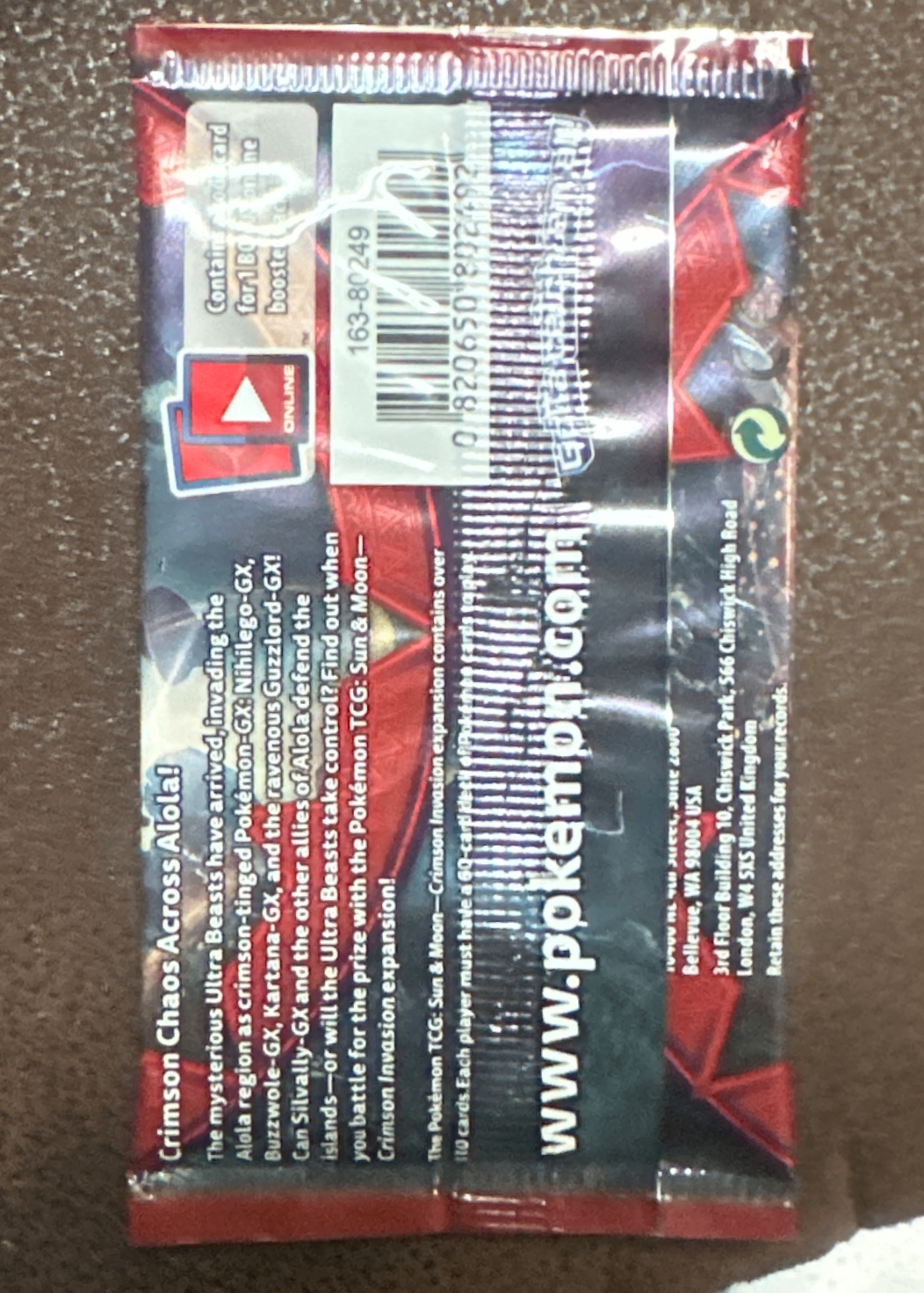 Card back