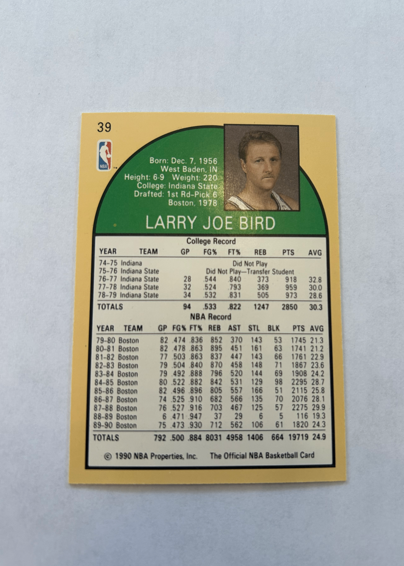 Card back