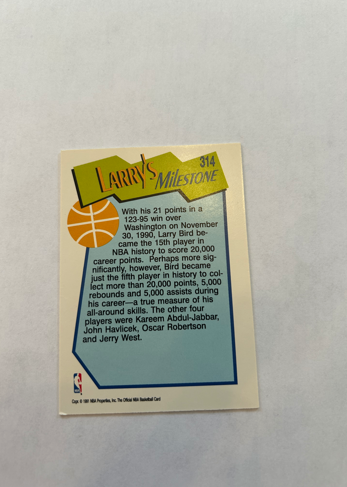 Card back