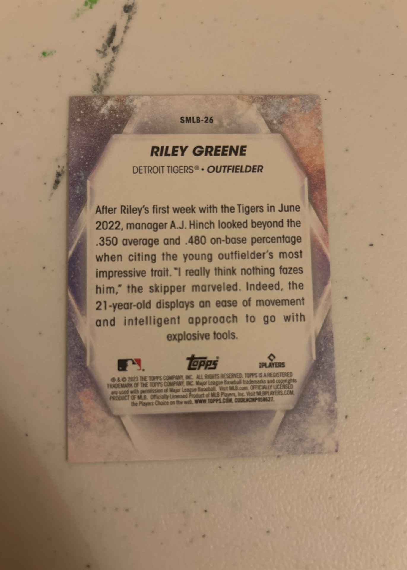 Card back