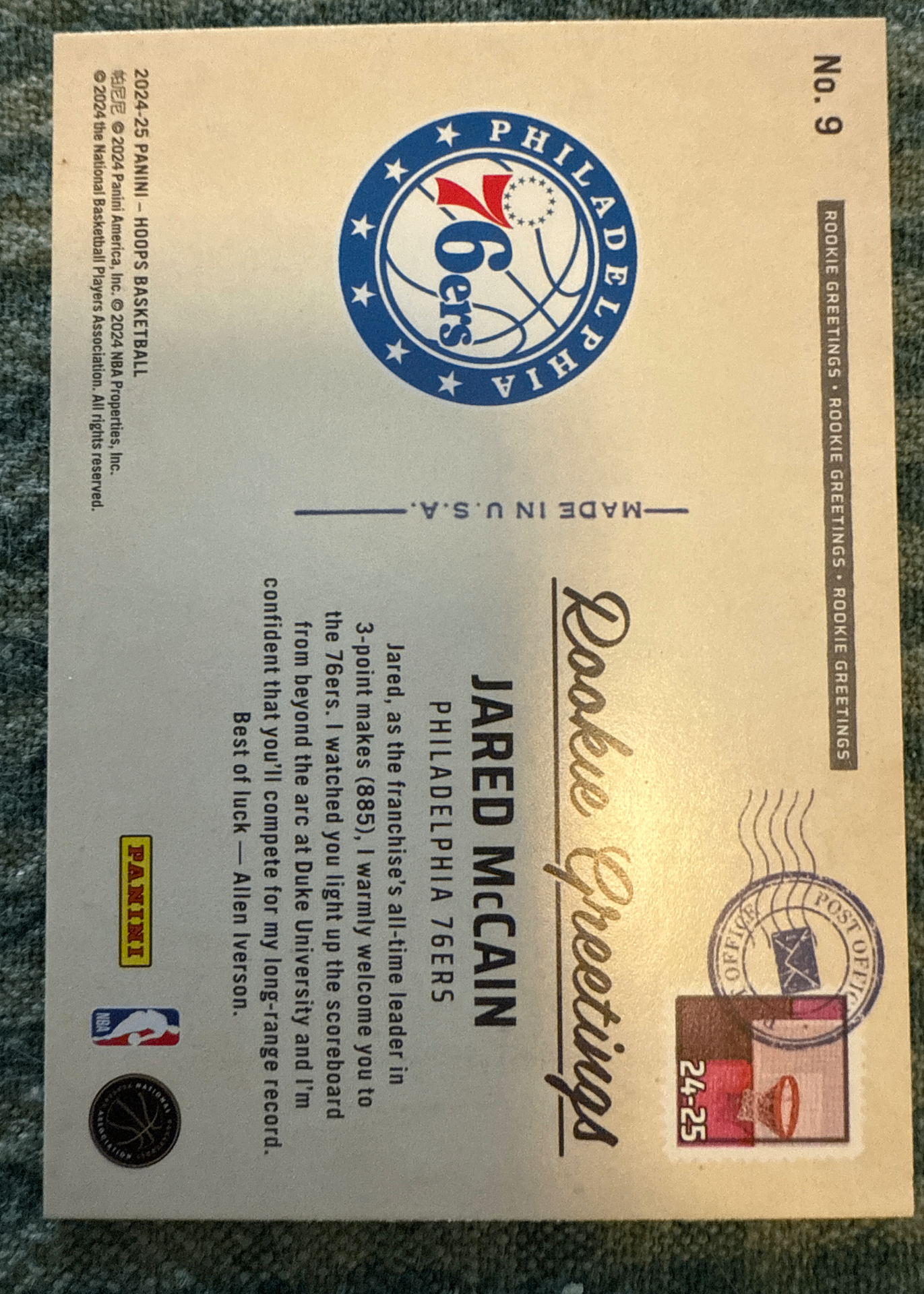Card back