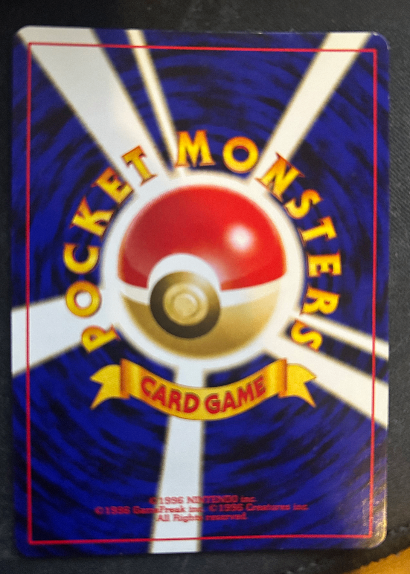 Card back